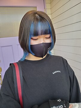 リミックス ヘアー(RE MIX HAIR) ブルーインナーカラー