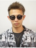 簡単1分スタイリングツーブロック爽やかスパイキーショート