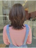 20代30代/大人かわいい/外ハネボブ/髪質改善/サンドベージュ