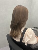 ファイブバイジエクト 堀江(FIVE by The Ect)&nbsp;ダブルカラーミルクティーベージュ/韓国ミディアムヘア