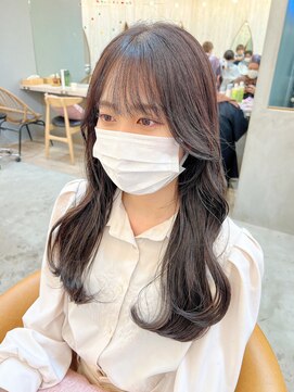 ロンドアジュール 横浜(Lond azur) 大人可愛い韓国ヘア　チョコレートブラウンカラー