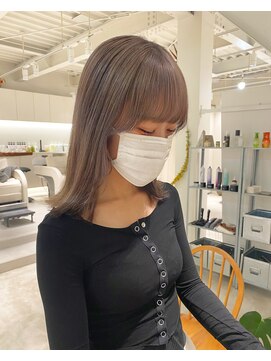 グリーン(green) リナ  色落ちも綺麗なシルバーグレージュ