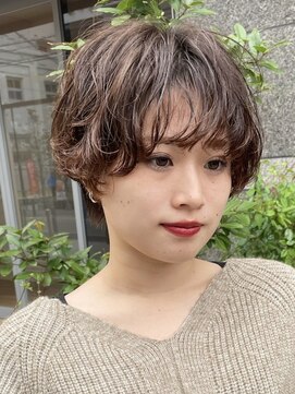 ロンドブルーム 天神大名店(Lond Bloom) ダブルカラーショートボブインナーカラーハイライトケアブリーチ