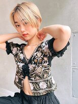 Liberte銀座 大人可愛い小顔ショート×ハイトーンベージュ