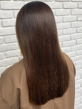 ディフィーノ 青山(DIFINO) 【DIFINO 青山】艶髪ストレート×ブラウン[ビフォーあり]