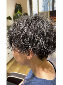 ソウルメイト(soul mate) 波巻きツイスパ×濃いめグレー