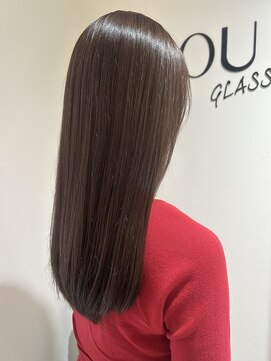 カルゥグラッシー(KALOU glassi) ロング＊パープルベージュ