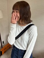 トナリ(tonari)&nbsp;オレンジブラウン　ボブパーマ　ニュアンスパーマ【鹿児島中央】