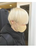 王道マッシュ×ホワイトベージュ