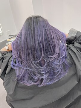 エゴ 池袋(EGO) 10代20代外国人風バレイヤージュハイライトカラーレイヤーカット