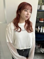 イル(ill)&nbsp;ロング オレンジ  ダブルカラー 波巻き 大須