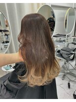 ローウェ 渋谷(Louwe)&nbsp;ミルクティーベージュグラデーション