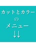 こちらから↓↓カットとカラーのメニューです↓↓