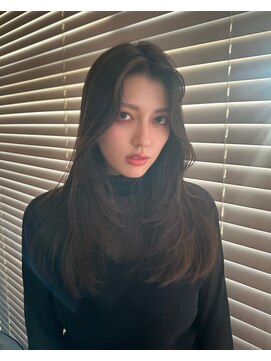 エンター 天神店(ENTER) 髪質改善/チョコレートブラウン/レイヤーロング/ENTER 天神店