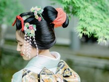花七宝 京都の雰囲気（十三詣りはお任せください。着物レンタルあります。）