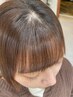 佐野指名メニュー!気になる部分に髪縮毛矯正ストレート+カット6,500円