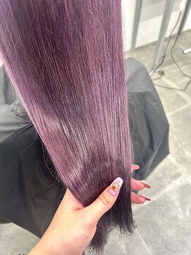 ペレ 栄店(PELE) ホワイトグレージュ/デジタルパーマ/チェリーブラウン/栄