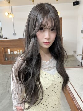 リヴ ウメダ(LIV umeda) ブリーチなし/透明感カラー/顔周りレイヤー/グレージュ/梅田