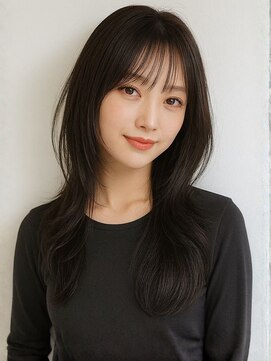 アイリス 天文館店(AIRIS) レイヤーカット 韓国風レイヤー ウルフレイヤー 20代 前髪カット