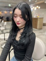 ボタン ハカタ(VOTAN hakata) 【前田七音】韓国風レイヤーカット/ブルーブラック/黒髪