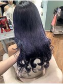 プルエクステつけたままカラーで作る寒色カラー