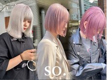 ソー(so.)の雰囲気（ハイクオリティなカラーをダメージレスに。似合わせボブカット）
