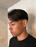 メンズカット+縮毛矯正¥13500→¥12000