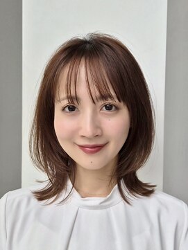ソワネ 表参道(soigne) 表参道レイヤーボブ髪質改善ニュアンスカラーアッシュグレー30代