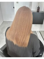 ソア バイ リコヘアーうるま(SOAR by lico hair Uruma)&nbsp;ミルクティーブロンド/ダークブルー/デジタルパーマ/うるま