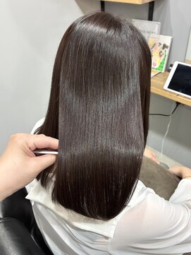 エマヘアープラス(Emma hair plus) 髪質改善カラー×ラベンダーアッシュ