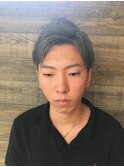 ダークシルバーアップバング