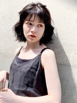 アイティー バイ アルバム 浦和店(IT by ALBUM) ニュアンスボブ_オリーブカラーハイライトカラー_27838