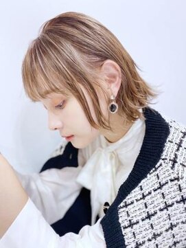 アフェット バイ フラミューム 三軒茶屋(affetto by flammeum) スタイル 外巻きボブ