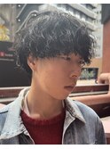 ツイストスパイラルパーマ波巻きパーママッシュウルフ六甲三宮