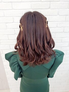 セット バイ エムビューティー(Set by M.beauty) ハーフアップ