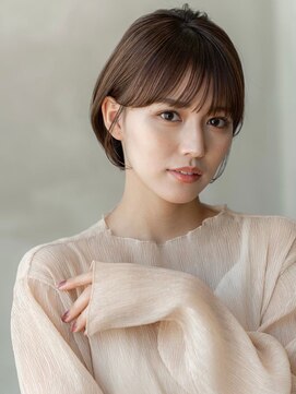 ケアリー 成増(Carelly) 大人かわいい前髪セシルカットココアブラウンフリンジウェーブ