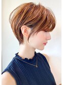 ショートボブ髪型30代40代50代前髪あり前髪なし面長丸顔【倉田】