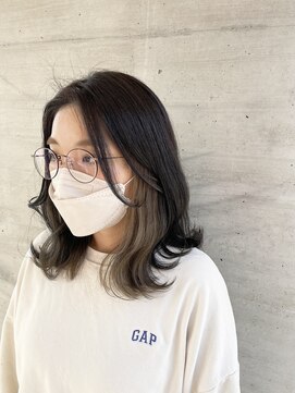 ヘアステーションフラット(HAIR STATION FLAT) ダークベージュ×グレージュ