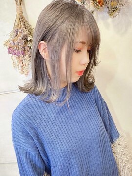ランプ ヘアー(lamp hair) 【lamphair 池袋】ブリーチモノトーン