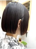 【安定の可愛さ】ぱっつんミニボブ