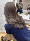 10代20代/韓国風ブリーチ無しダブルカラー/ミルクティーベージュ