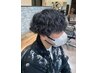 メンズカット×ツイストスパイラルパーマ×1stepTR×ナノバブルmarbb ￥13200