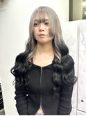 劇的ビフォーアフター!【グレー黒グラデ×ロング】プルエクステ
