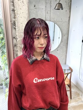 ほきもと美容室 ブリーチウェーブ