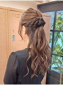 綺麗めロングハーフアップ《西新/百道浜》ヘアセット/うる艶ヘア