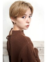 グランアージュ ネオ 船橋北口店(grandage neo)&nbsp;ハンサムショート/前髪なしセンターパート/グレージュ/髪質改善