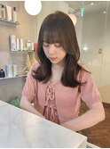 レイヤー/くびれ巻き/ミディアム/セミロング/福岡美容室