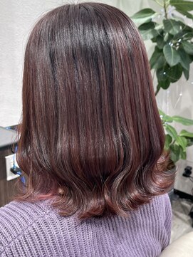 ベルヘアーデザイン 堺東(Belle hair Design) アディクシーカラーイルミナカラー韓国風グレージュオリーブ堺東