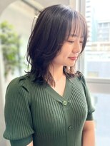 ジエクトカナウ 梅田&nbsp;【顔周り似合わせカット】姫カットレイヤー/くすみベージュ