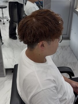 グロウ 横浜店(glow) 茶髪＋ツイストスパイラルパーマ